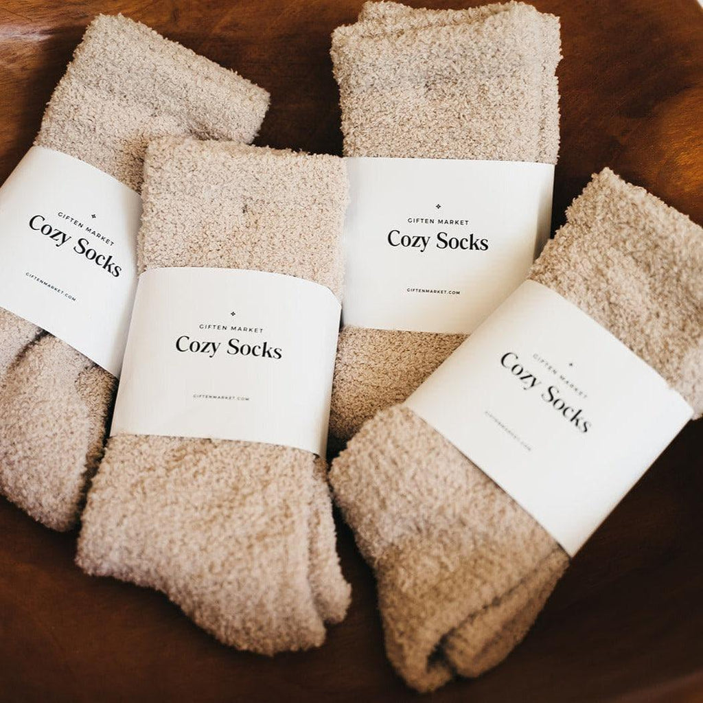 Cozy Cloud Socks - Ivory.