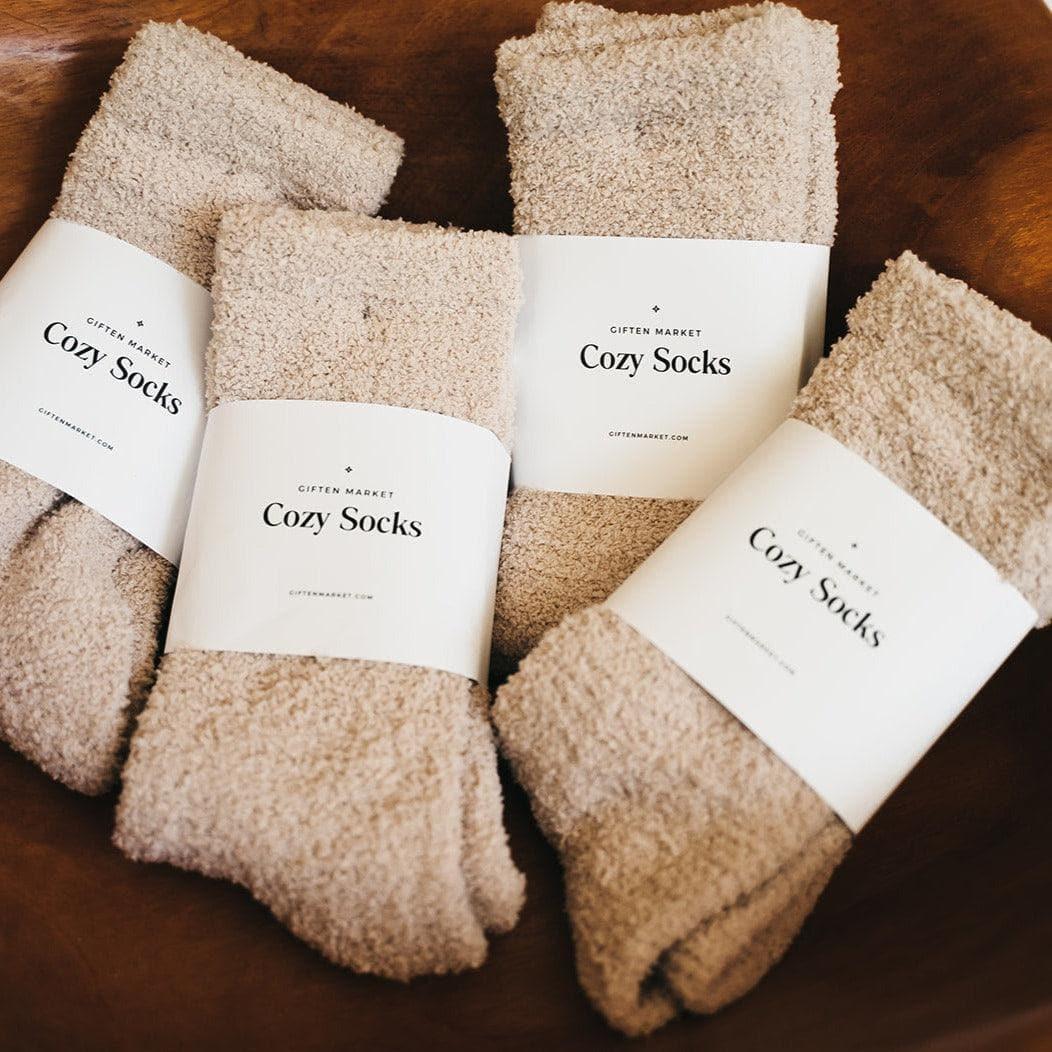 Cozy Cloud Socks - Ivory.