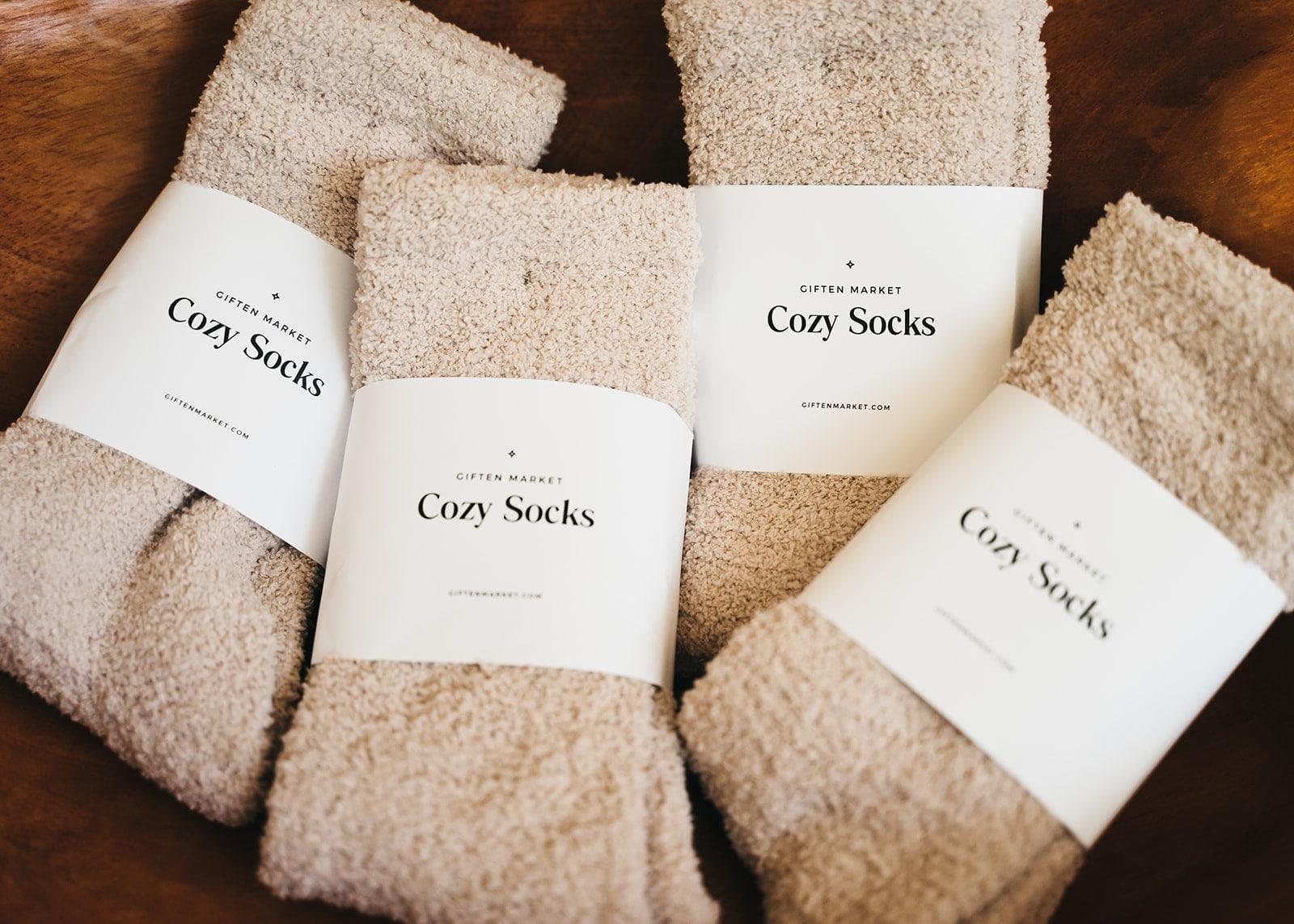 Cozy Cloud Socks - Ivory.