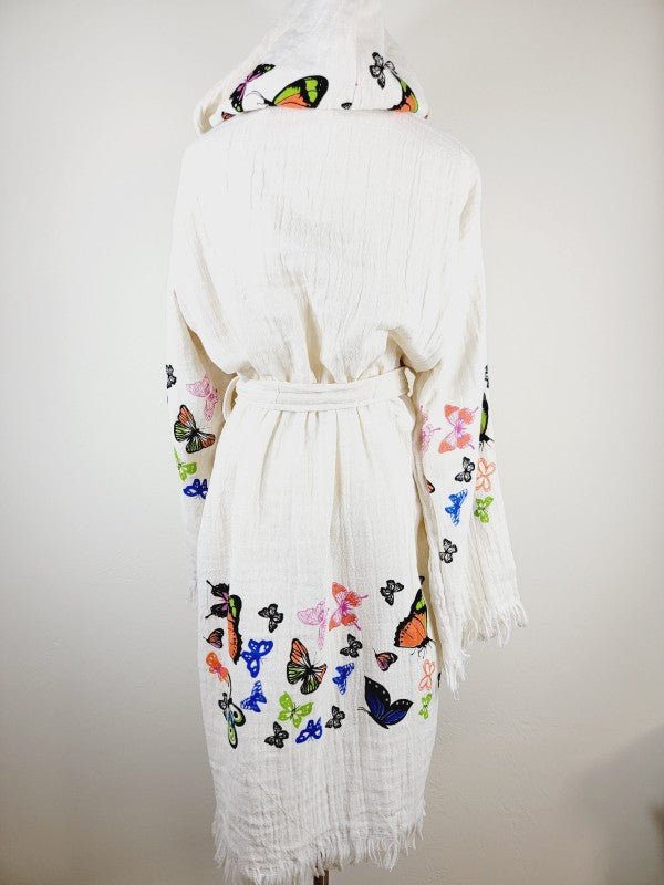 Soft and Cozy Muslin Kimono Robe, Organic Cotton M — product image