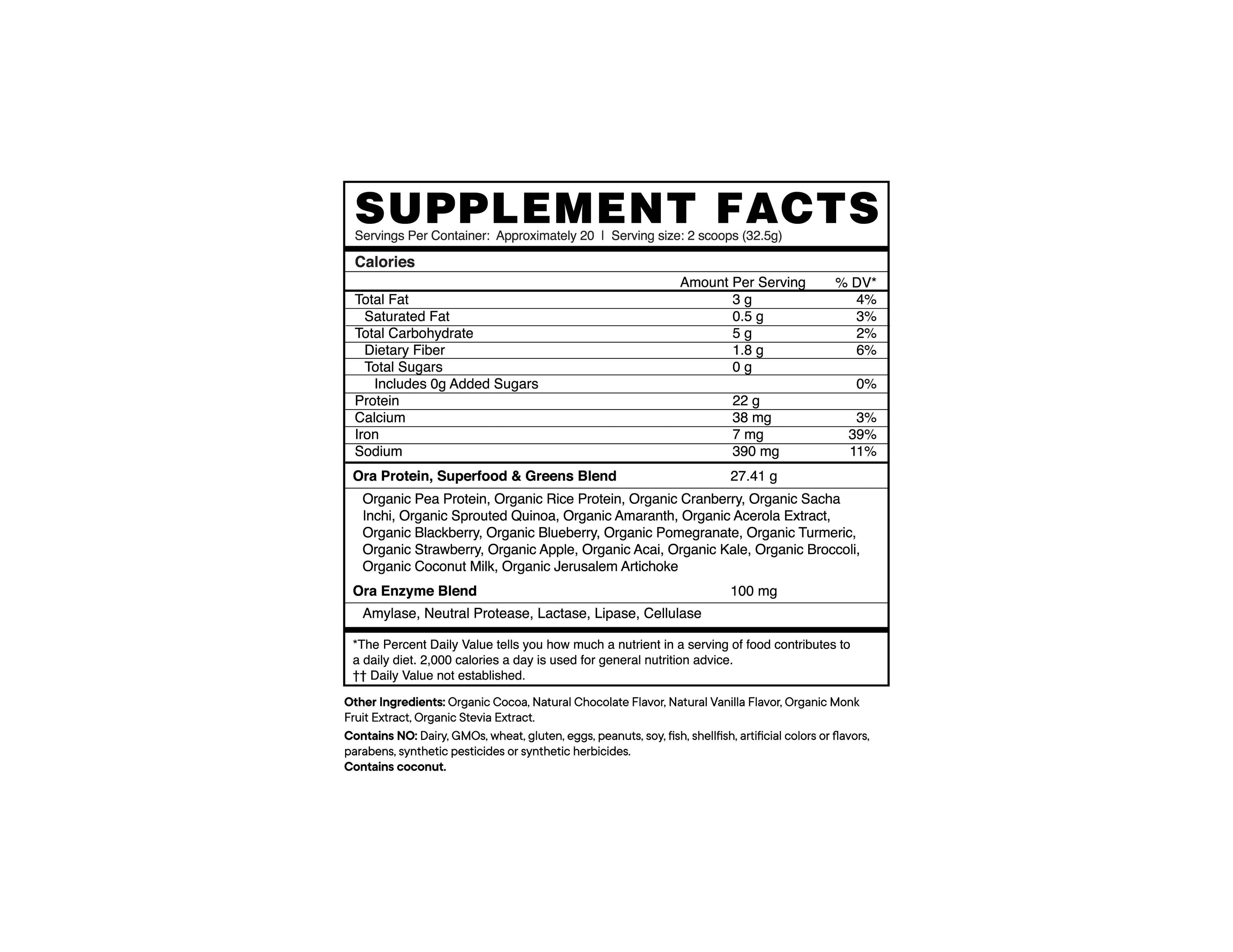So Lean & So Clean - Protein Powder - Chocolate 20 serv