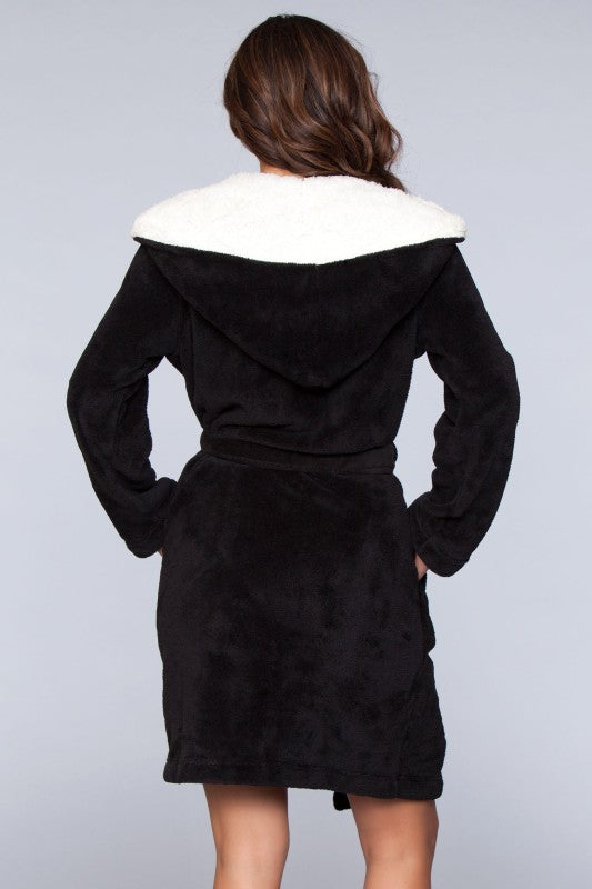 1817 Janet Plush Fleece Color Block Robe — product image