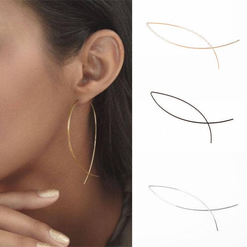 Simple Layla Earrings: Rose Gold