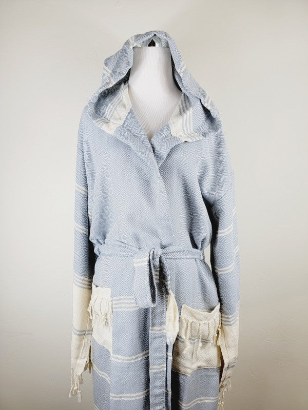 Unisex Robe, Beach or spa Robe with pockets - Sky — product image