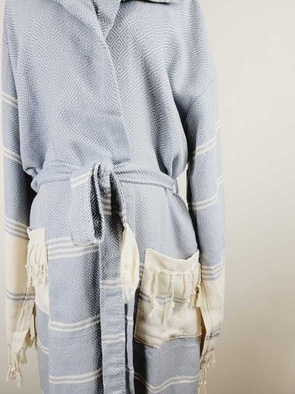 Unisex Robe, Beach or spa Robe with pockets - Sky — product image