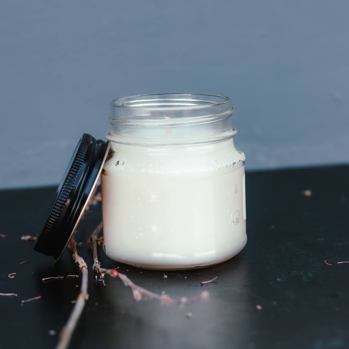 FALL SCENTS: Mason Jar Soy Candle: Toasted Pumpkin & Cranberry / 6.5 oz