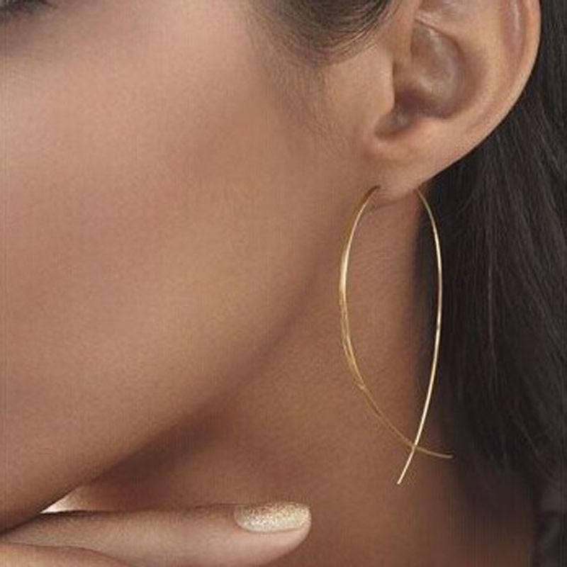 Simple Layla Earrings: Rose Gold