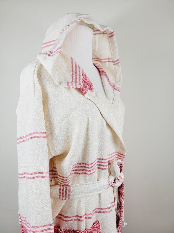 Unisex Robe, Beach or spa Robe with pockets - Red — product image
