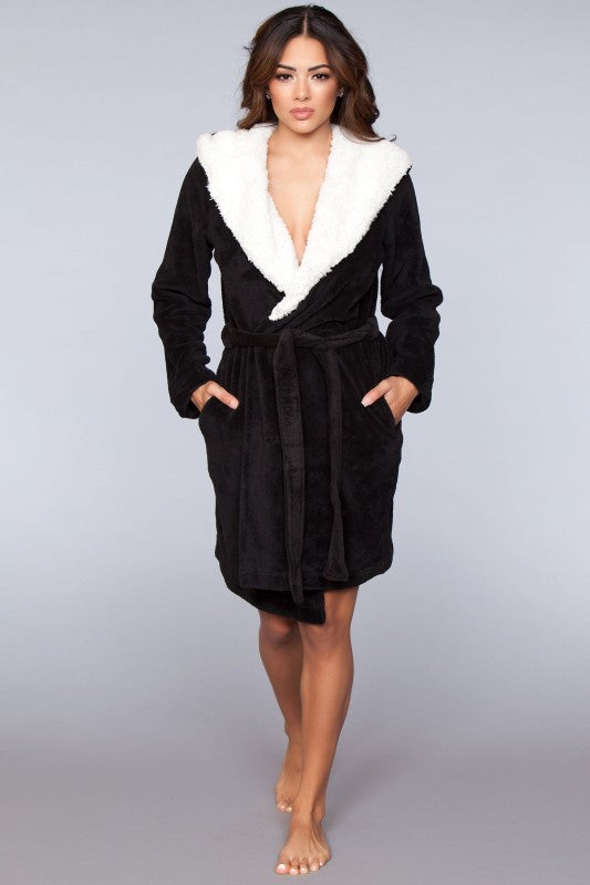 1817 Janet Plush Fleece Color Block Robe — product image