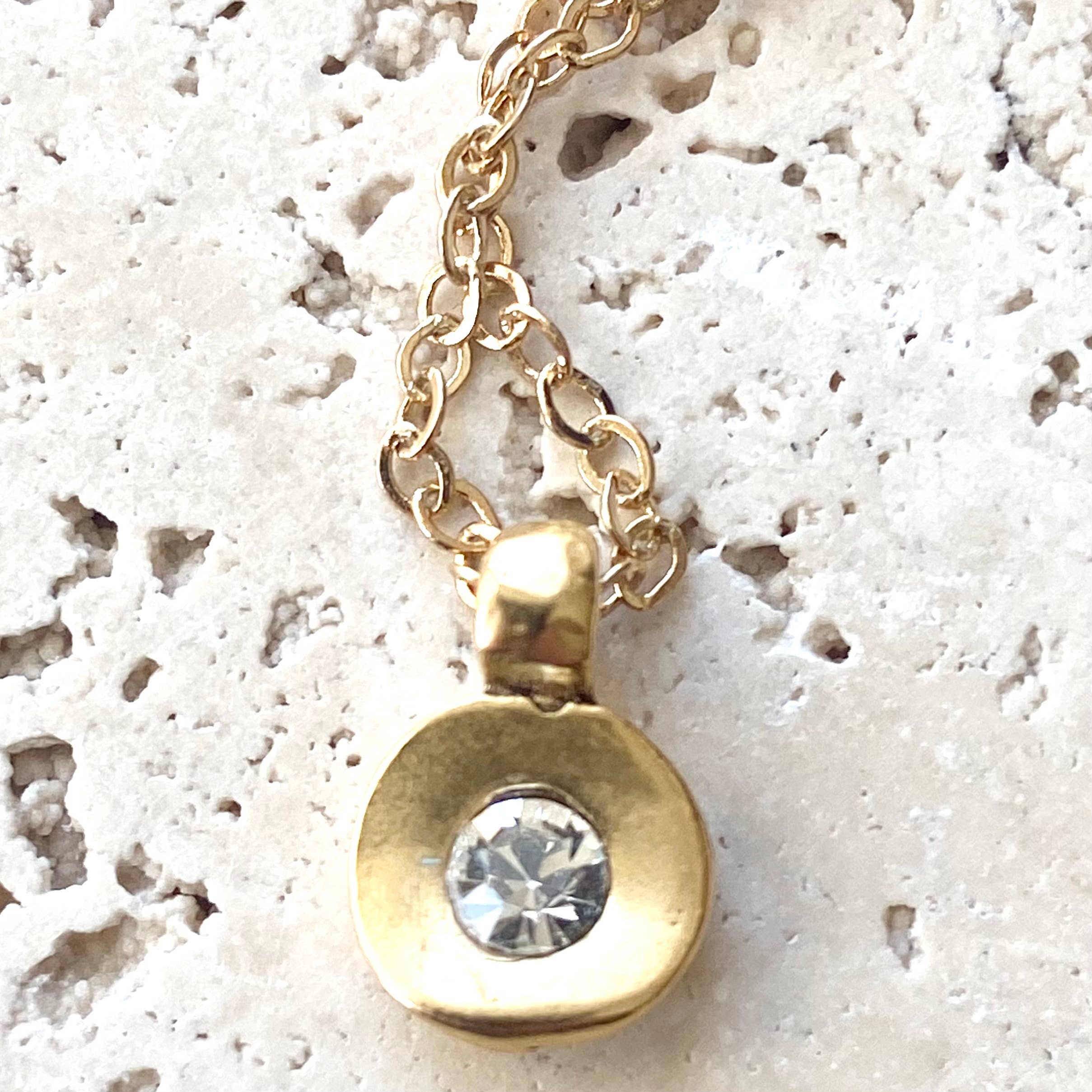 Hand casted Swarovski layering boutique salon necklace spa: Silver / 17”