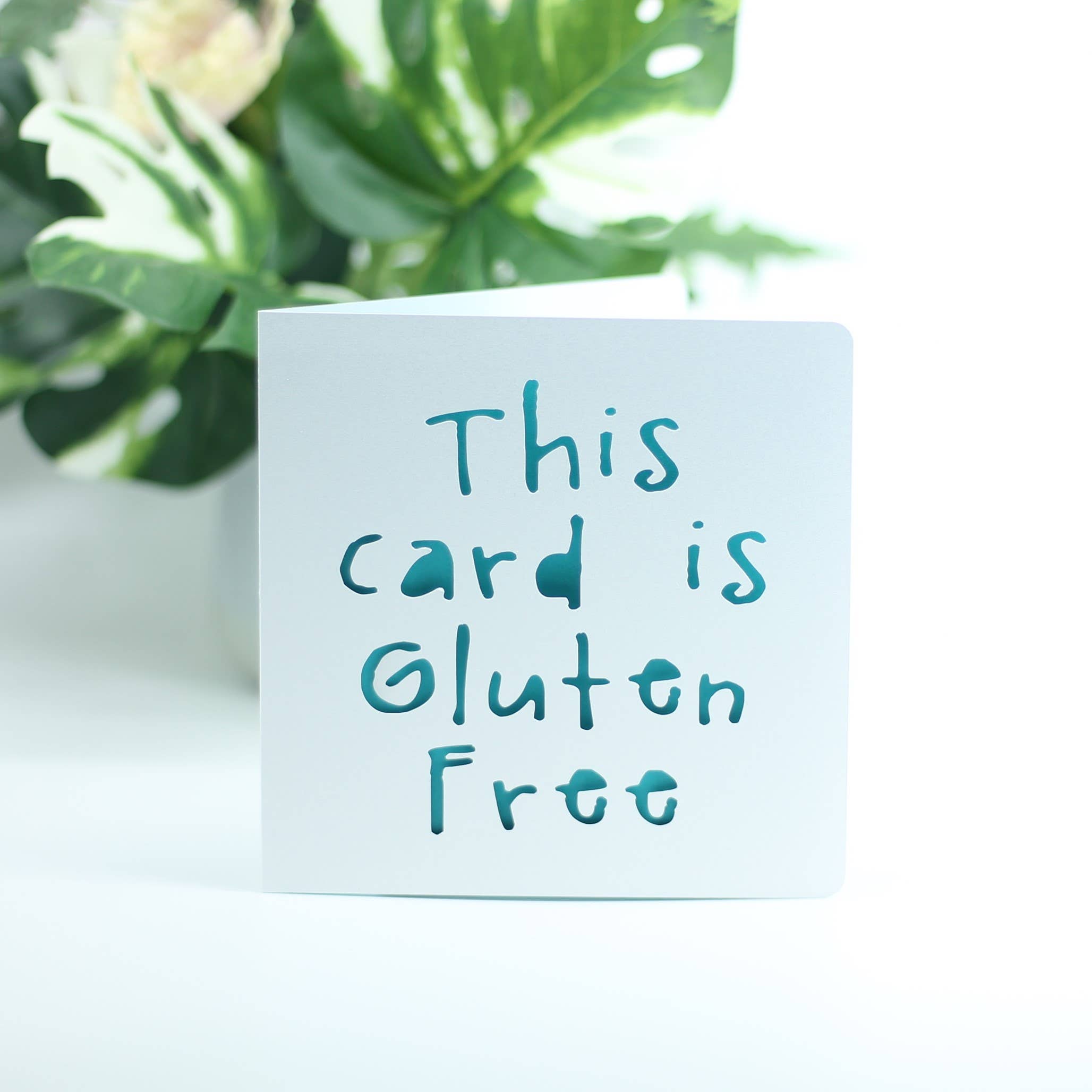 This card is gluten free: Green