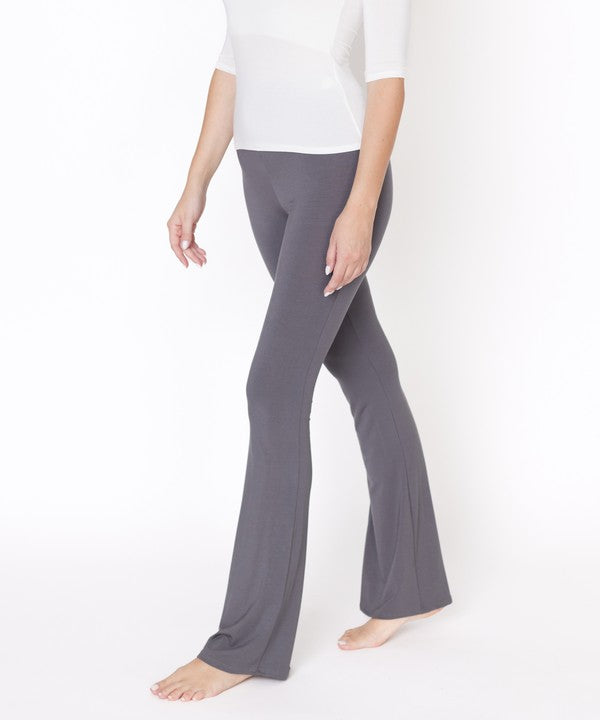 BAMBOO SLIM BELL YOGA PANTS — product image