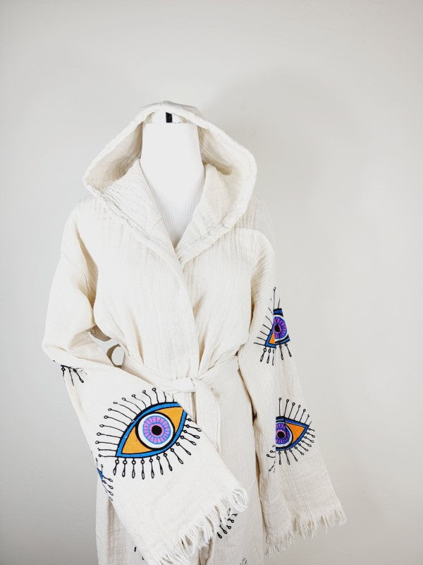 Muslin Kimono Robe, Soft and Cozy, Organic Cotton — product image