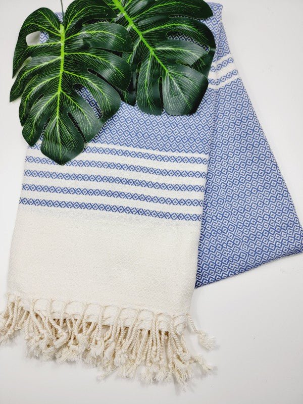 Turkish Towel - Easy Carry Quick Dry Throw - Navy — product image