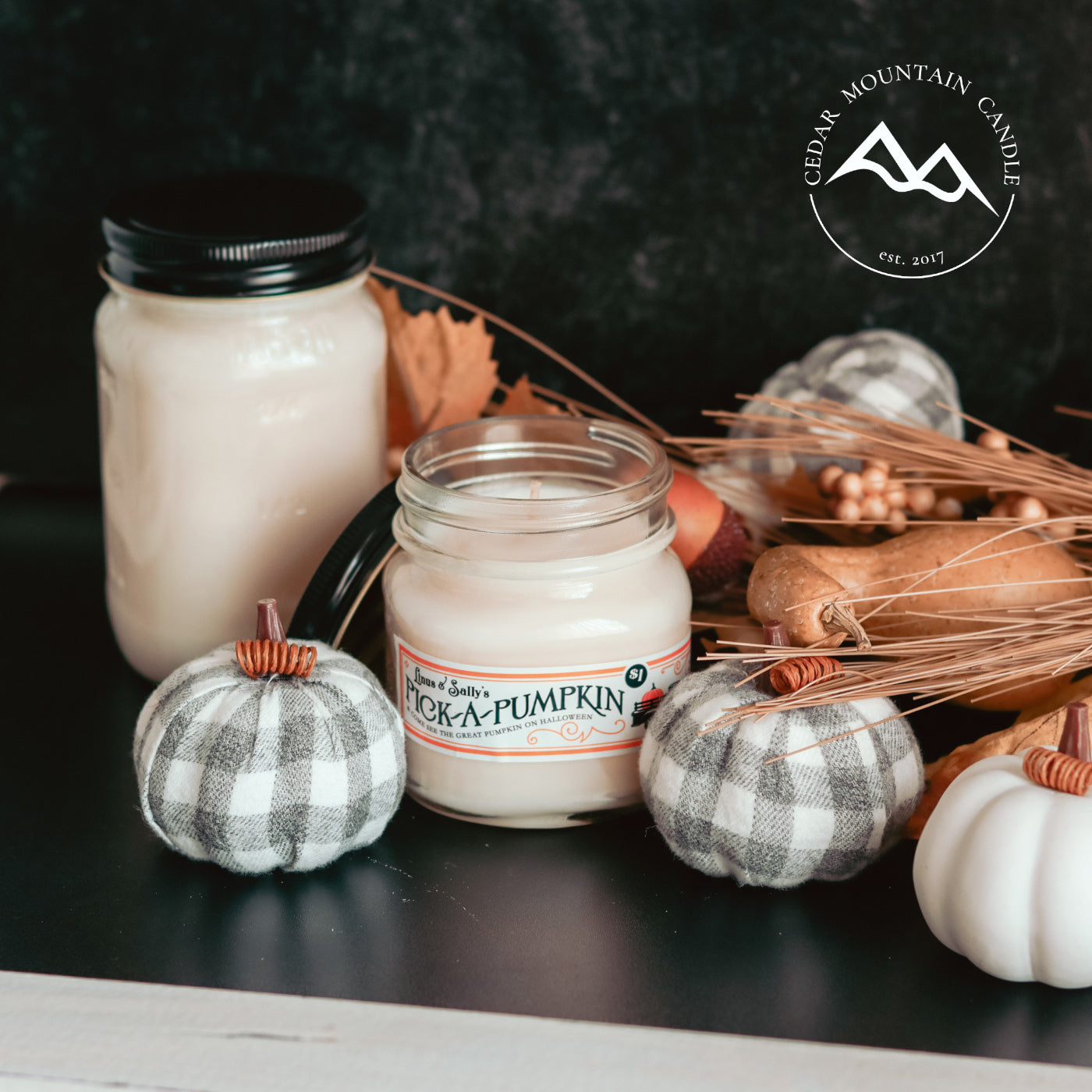 Pumpkin Patch Mason Jar Candle - Fall Scents — product image
