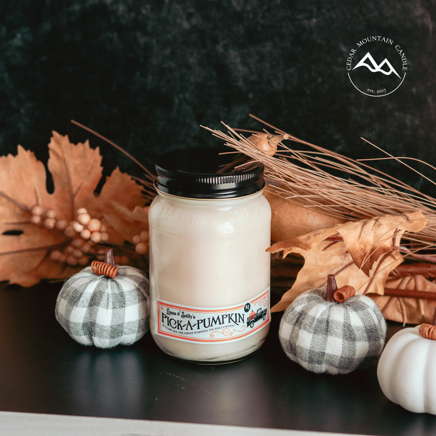 Pumpkin Patch Mason Jar Candle - Fall Scents — product image