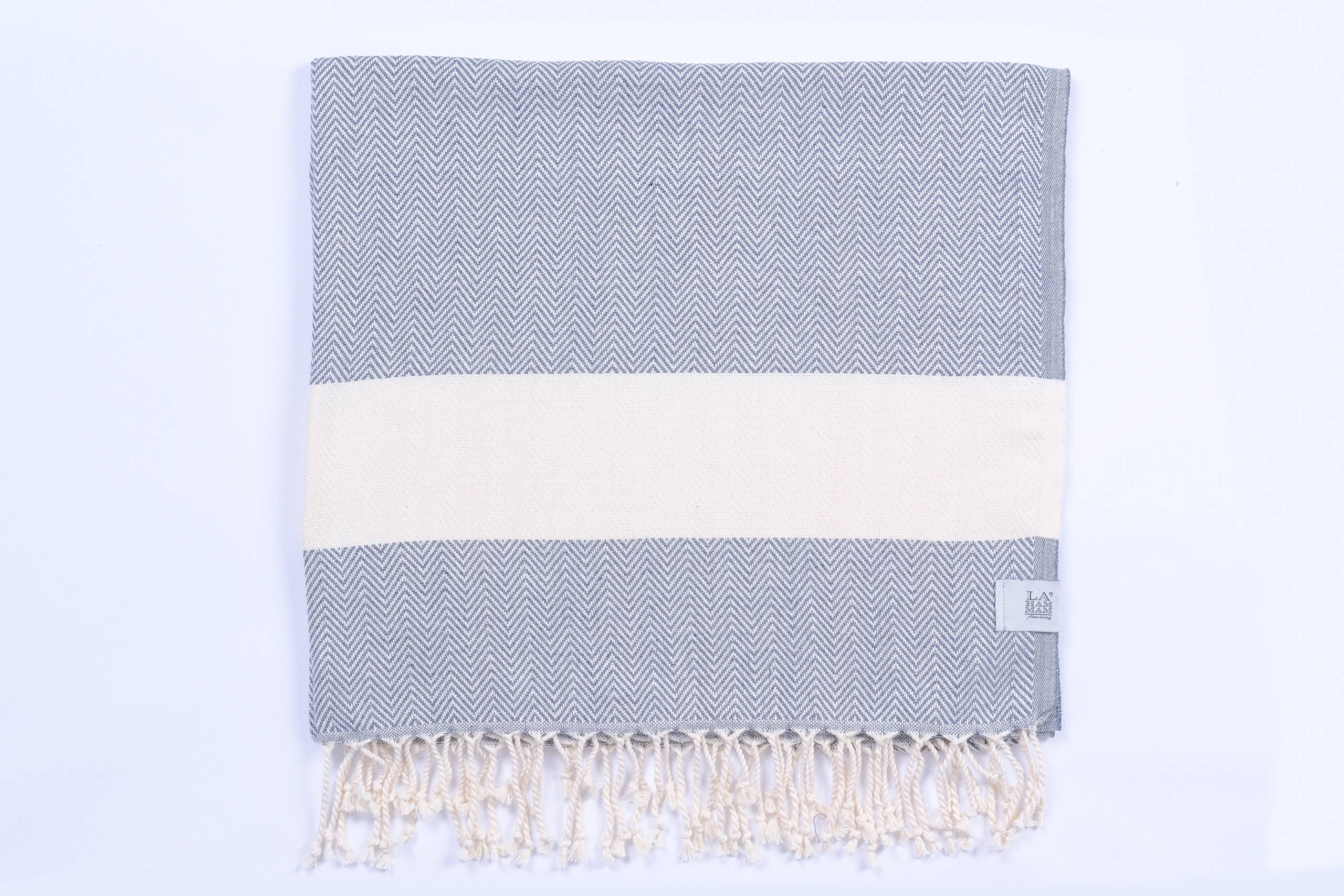 Herring Peshtemal  Cotton  Beach Towel: Black