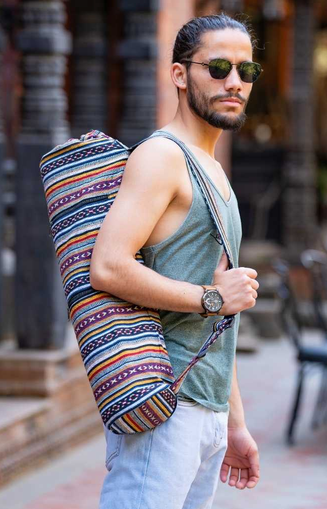 Cotton Gyari Yoga Bag