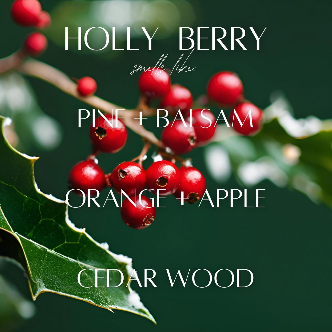 Holly Berry - 9 oz Whiskey Glass Candle — product image