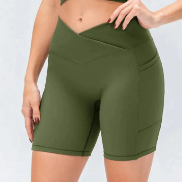 Women's Cross Waist With Pockets Yoga Pants — product image