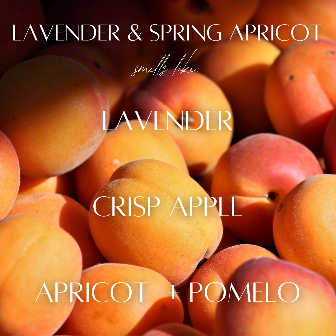 Lavender Spring Apricot - 9 oz Whiskey Glass Candle — product image