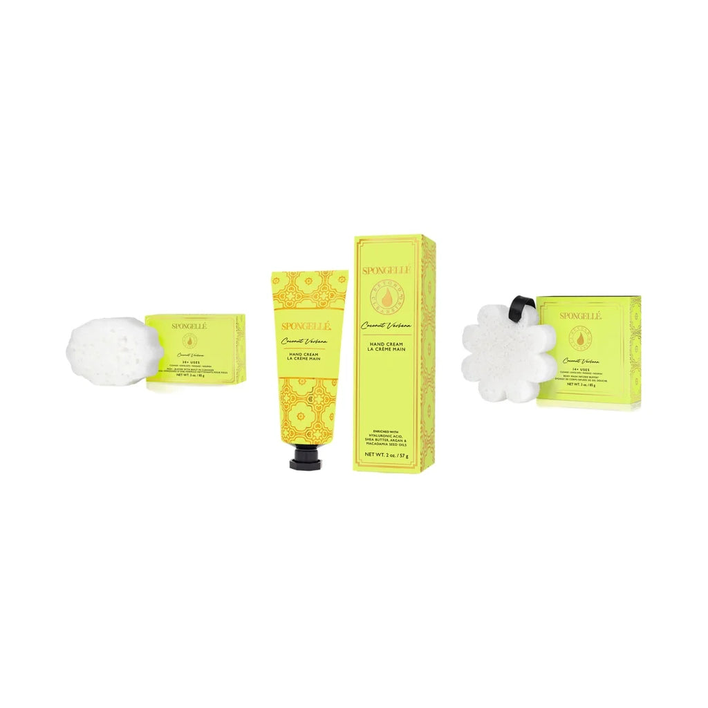 Coconut Verbena 3-Piece Bundle for Body,Hands, & Feet