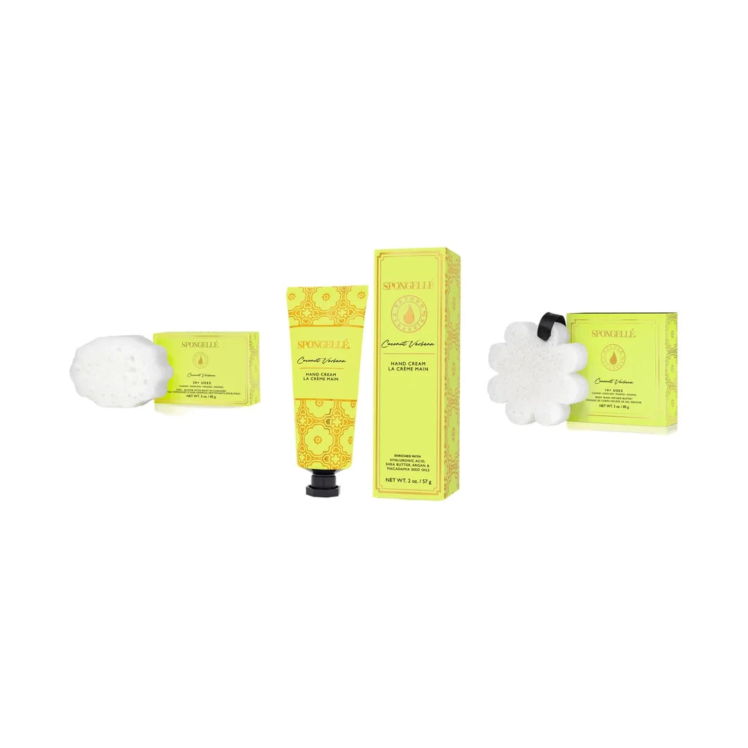 Coconut Verbena 3-Piece Bundle for Body,Hands, & Feet