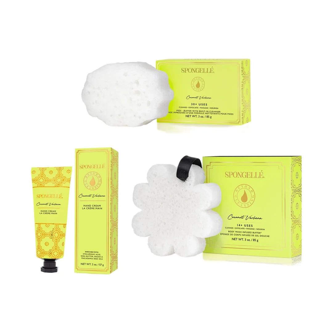 Coconut Verbena 3-Piece Bundle for Body,Hands, & Feet