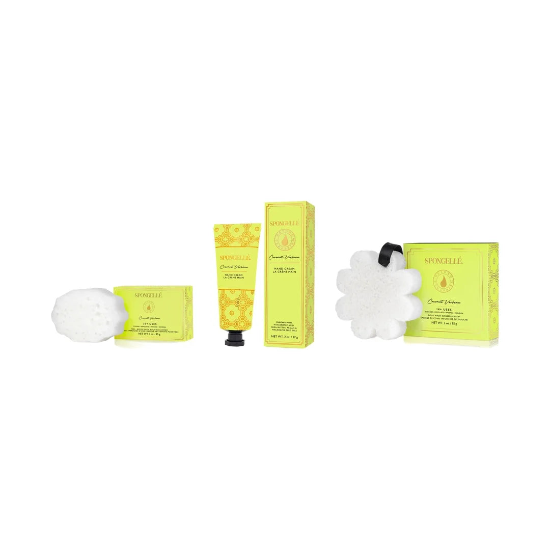 Coconut Verbena 3-Piece Bundle for Body,Hands, & Feet