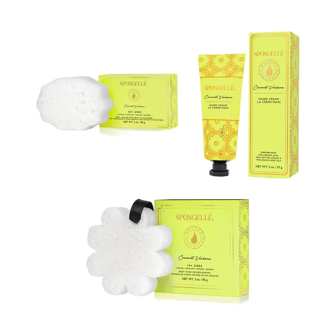 Coconut Verbena 3-Piece Bundle for Body,Hands, & Feet