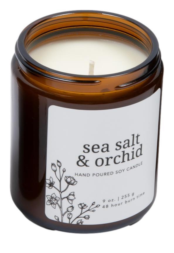 Sea Salt & Orchid Soy Candle.