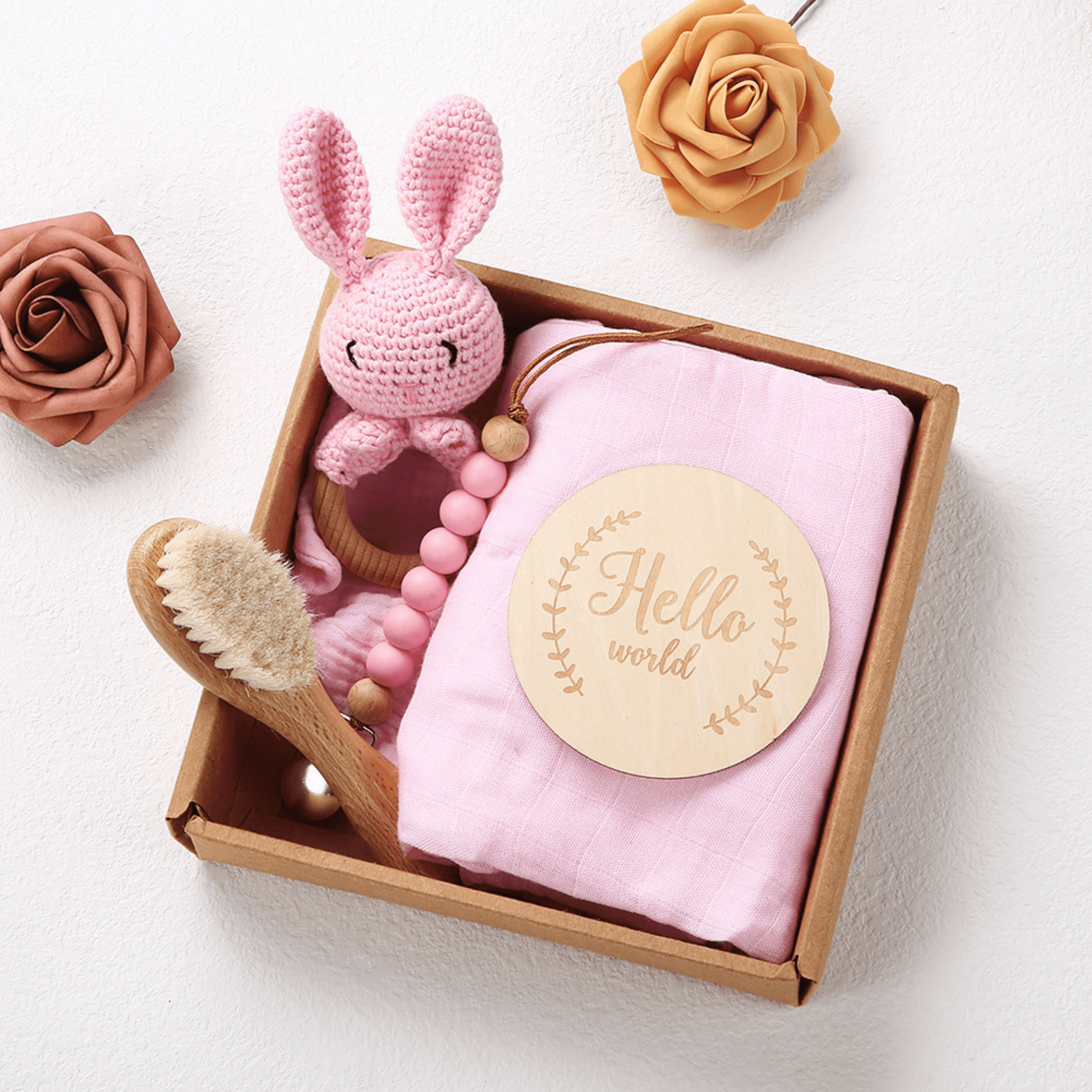 Welcome Baby Gift Set - Blush Pink.
