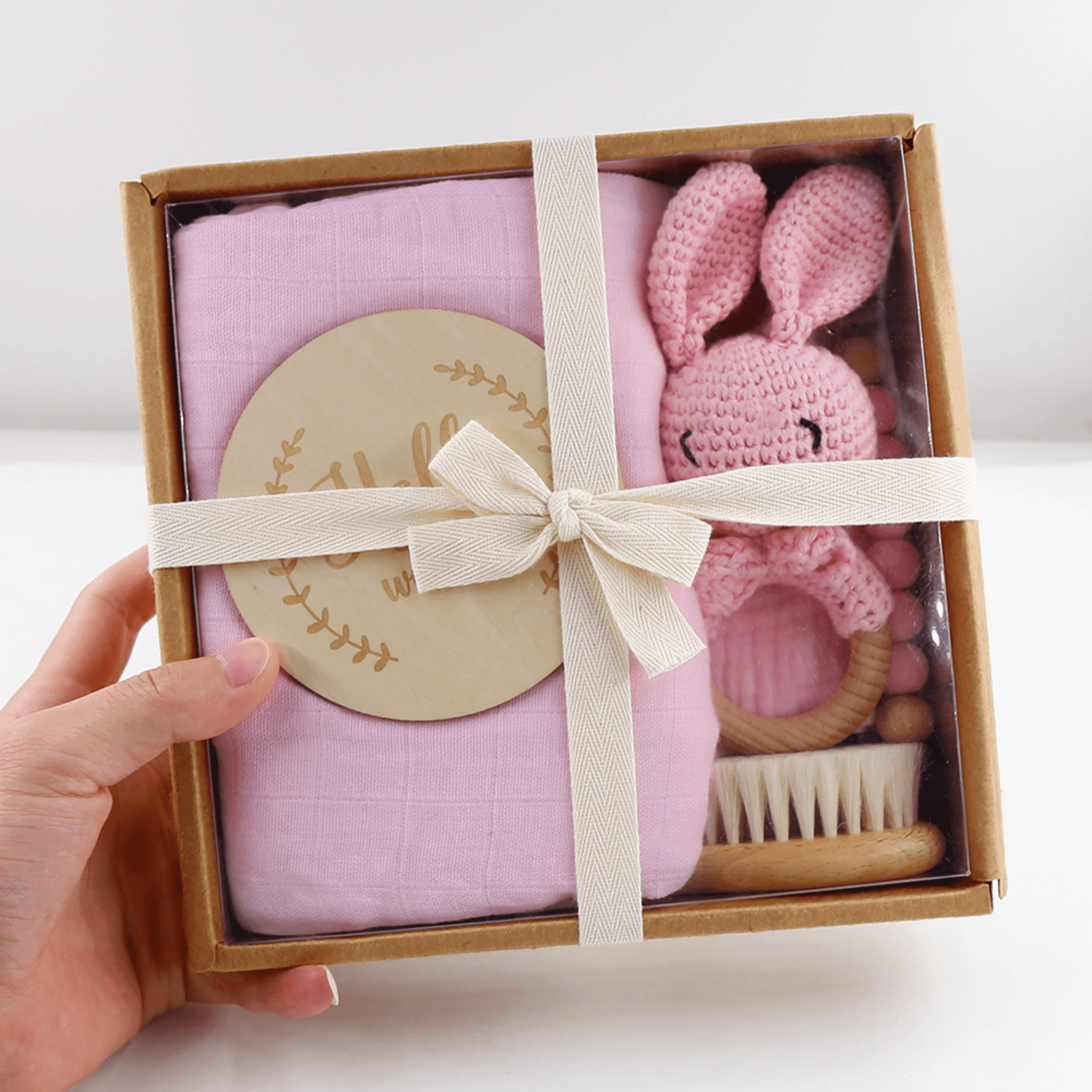 Welcome Baby Gift Set - Blush Pink.