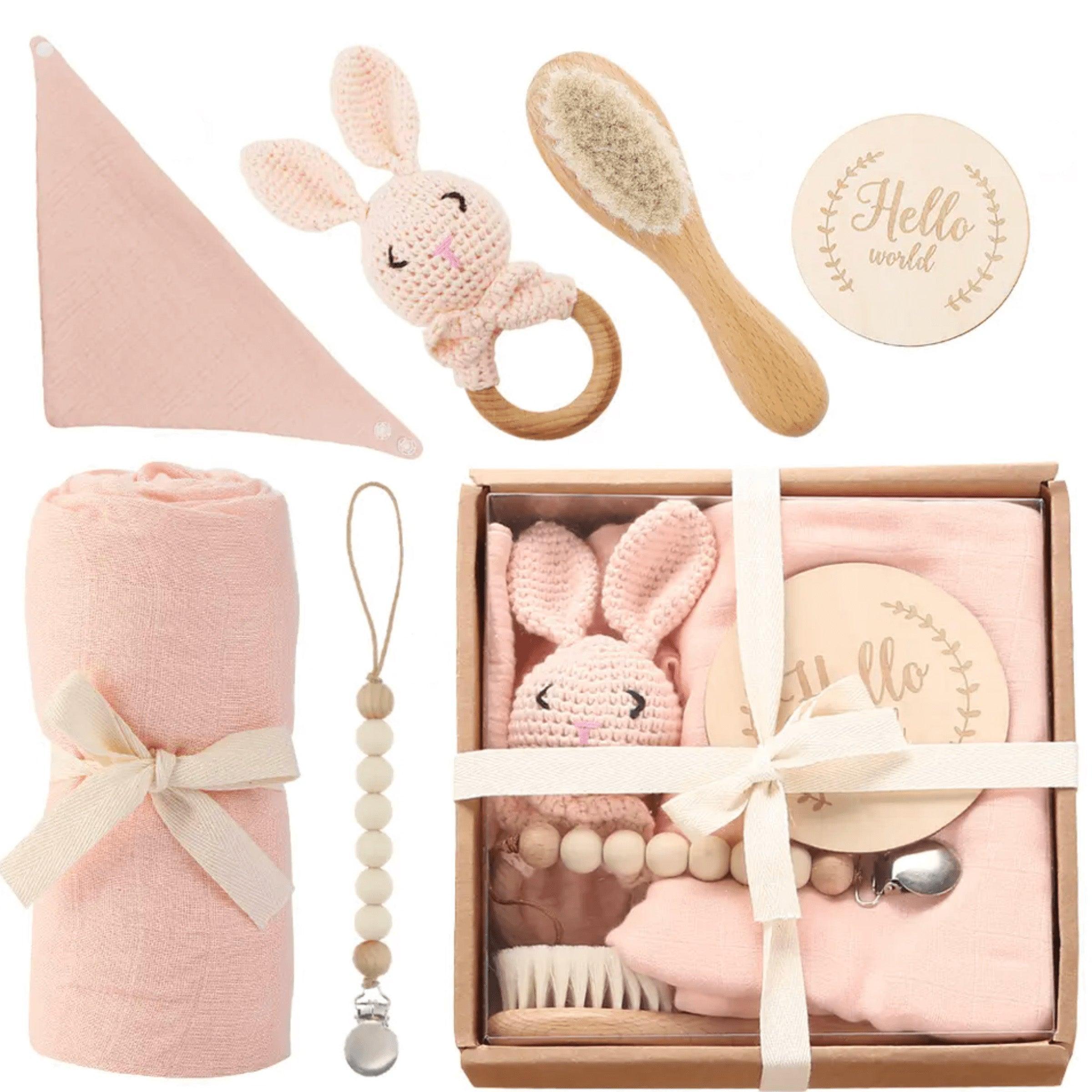 Welcome Baby Gift Set - Blush Pink.