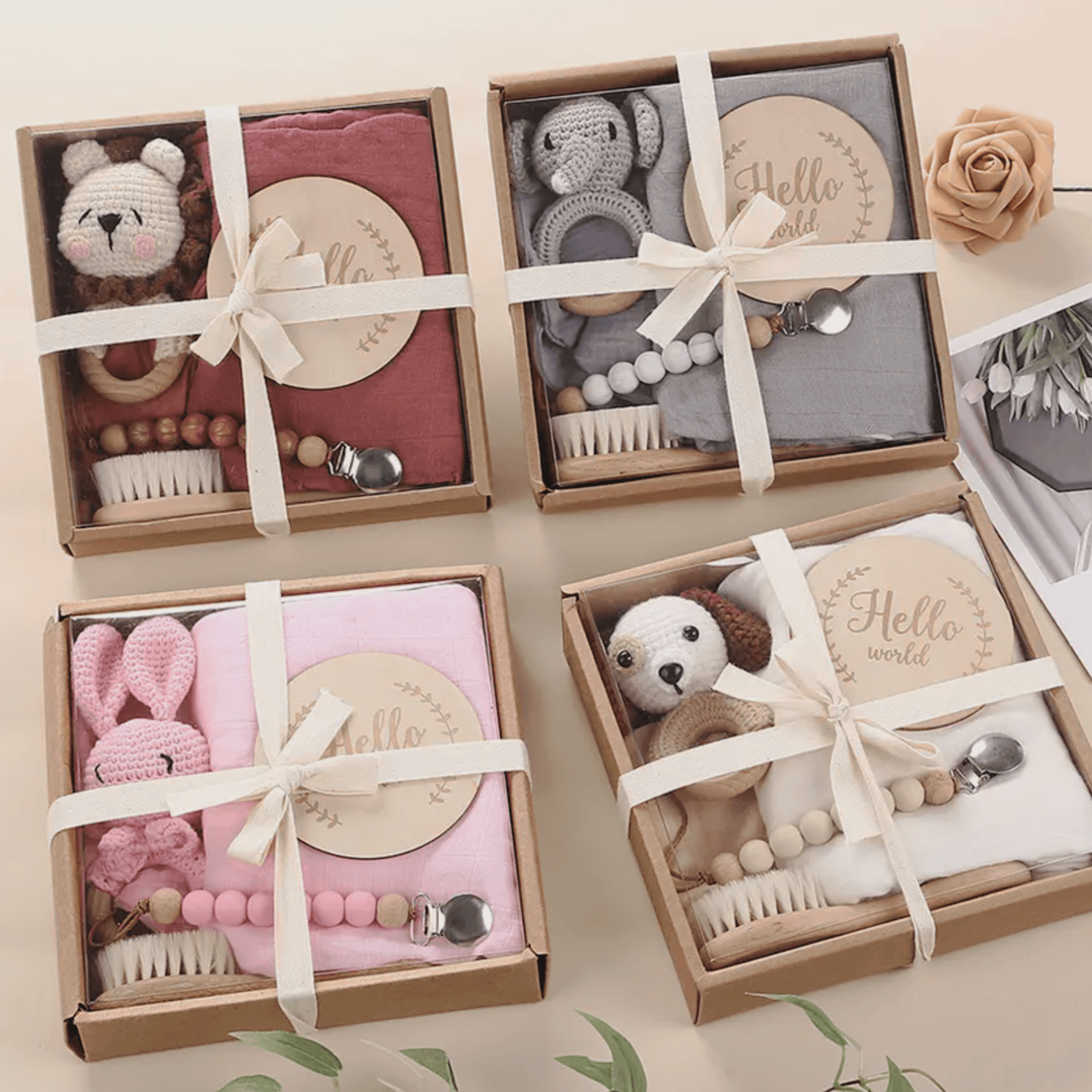 Welcome Baby Gift Set - Blush Pink.