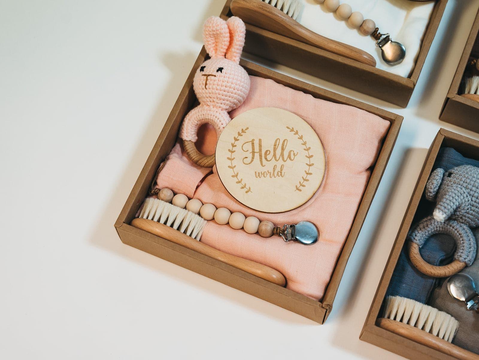 Welcome Baby Gift Set - Blush Pink.