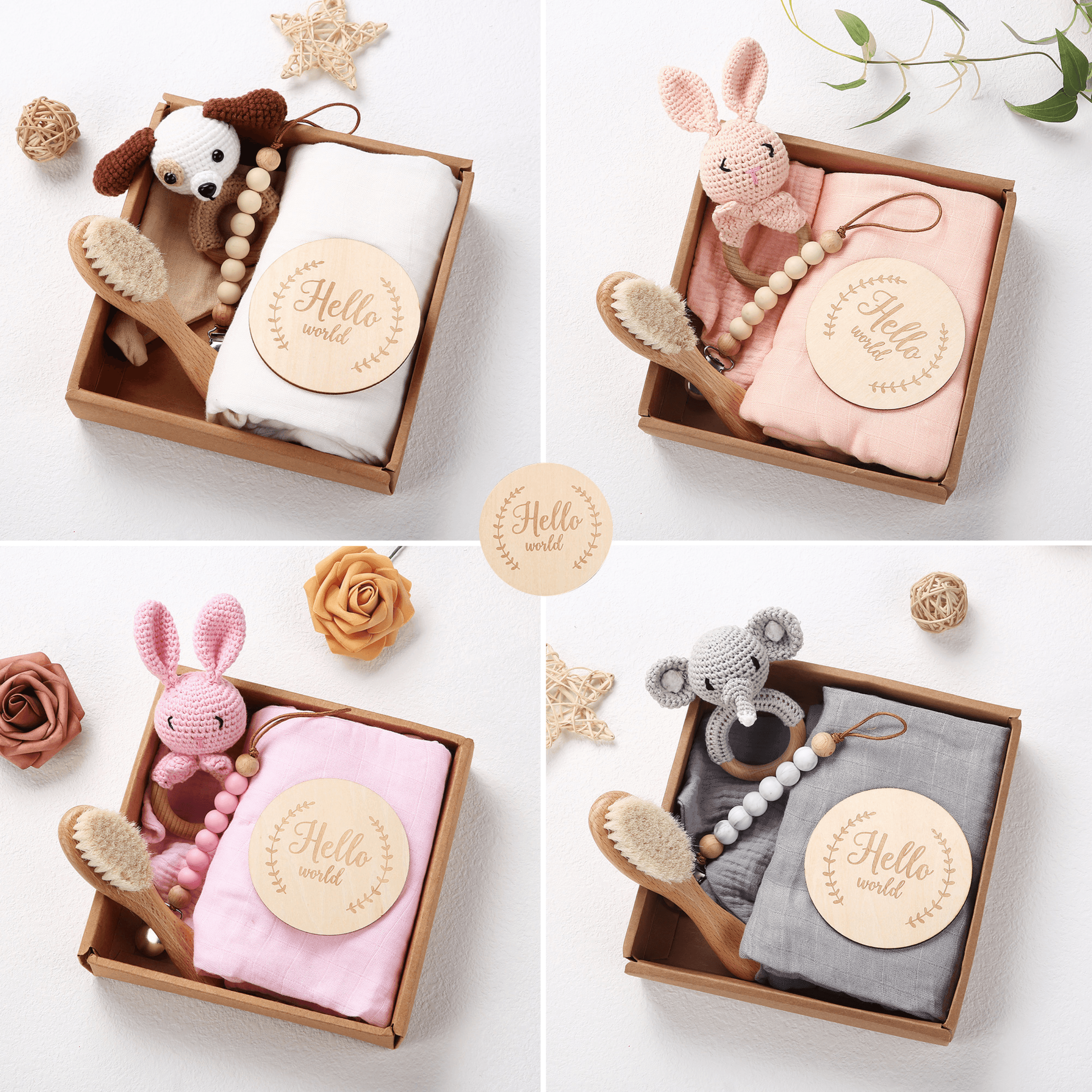 Welcome Baby Gift Set - Blush Pink.