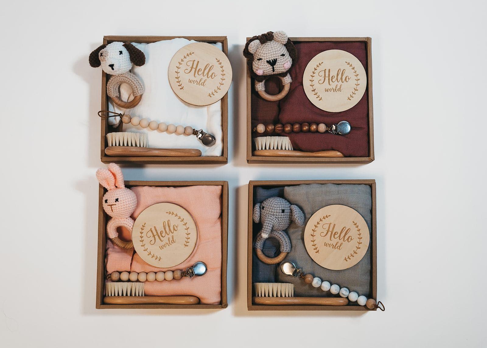 Welcome Baby Gift Set - Maroon.
