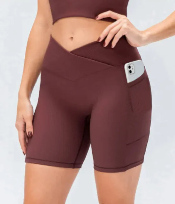 Women's Cross Waist With Pockets Yoga Pants — product image